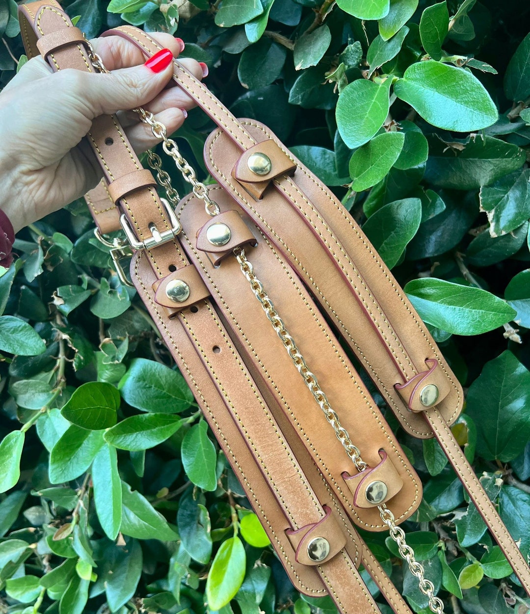 Shoulder Pad for Strap Set Options Vachetta Leather Custom Etsy