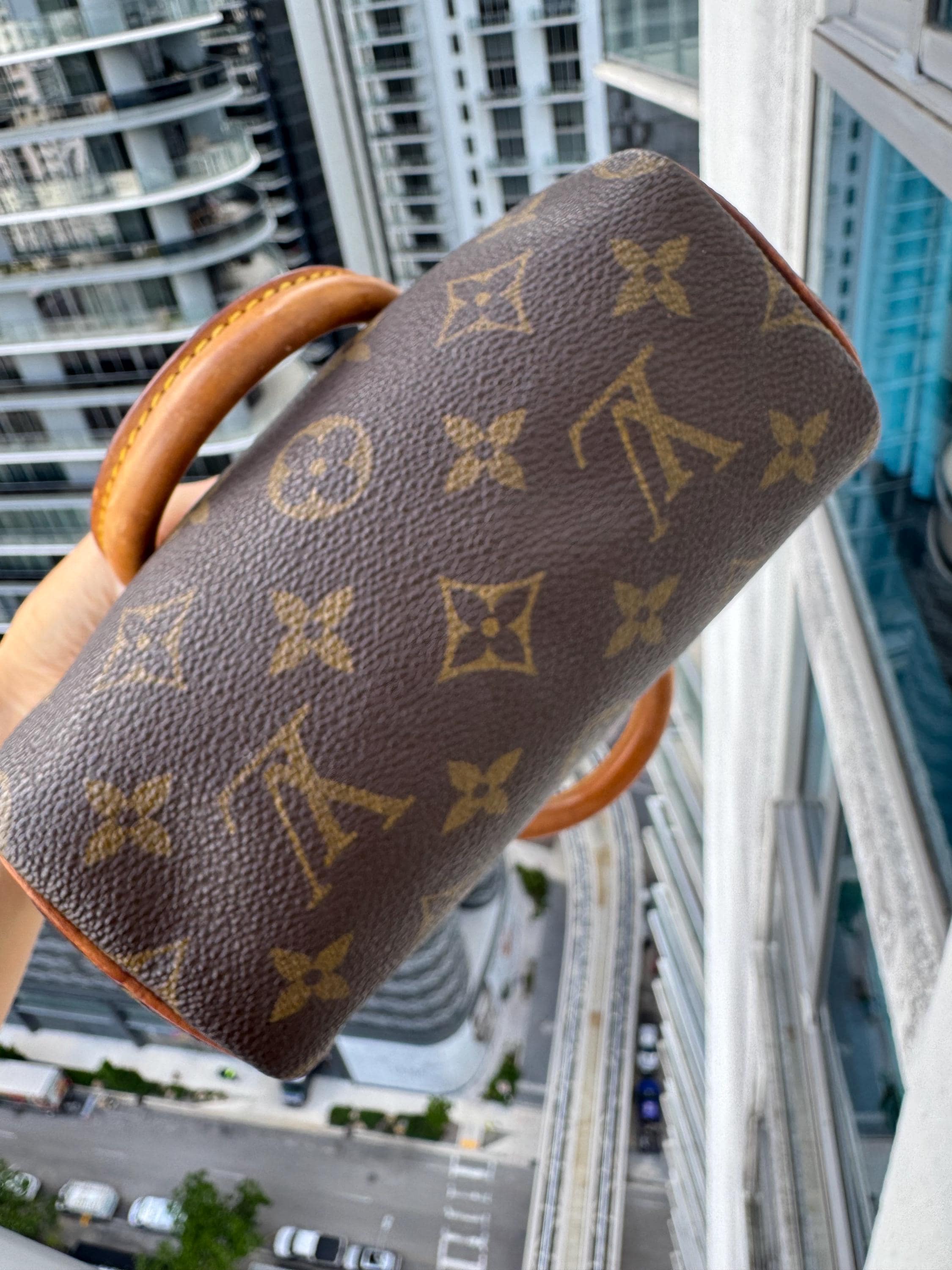 SALE❗新品未使用Louis Vuitton ポッシュド トワレット19 Louis Vuitton Limited Edition Slate Monogram Canvas Amazone Bag