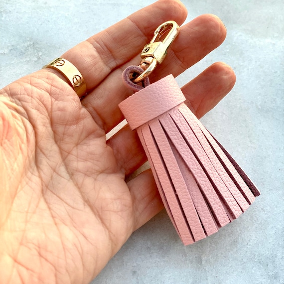 Genuine Leather Tassel Keychain Handbag Charm Handmade From Etsy