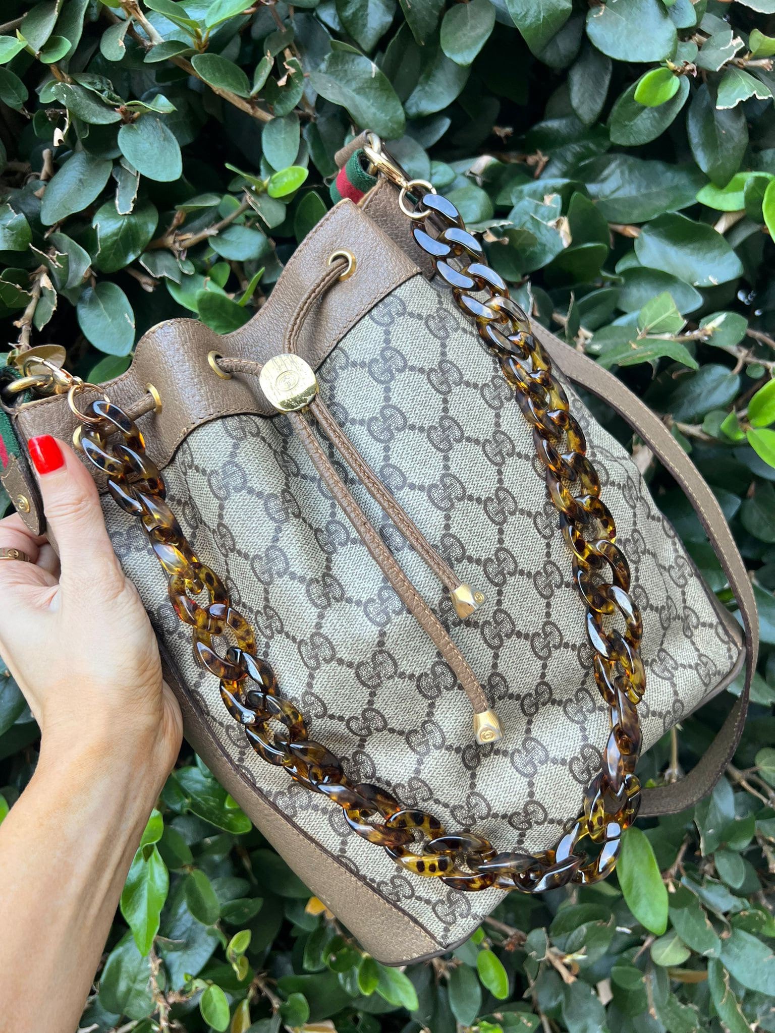 Vintage gucci bucket bag black hotsell