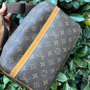 Authentic LOUIS VUITTON Reporter pm Bag Monogram Canvas LV Brown - Crossbody / Shoulder Purse - Vintage Pre owned - lv SP0033 Made in France