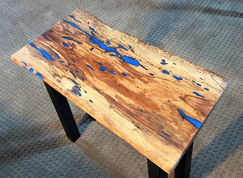 Live Edge Pecan Side Table Live Edge Pecan End Table Live