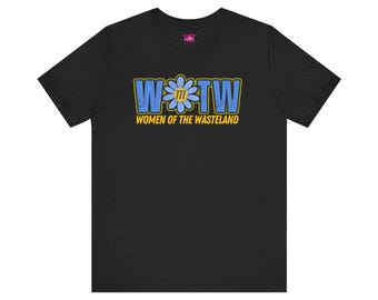 WOTW Logo Graphic T-Shirt, Unisex Fashion Tee for Fallout Fans, Women of the Wasteland Shirt, Empowerment, Gaming Group Shirt, Fallout 76,