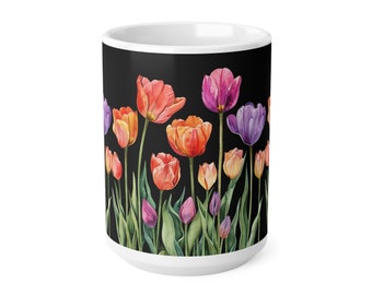 Tulip Ceramic Coffee Cups 15oz