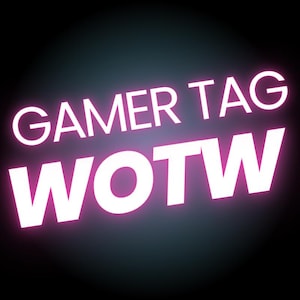 CUSTOM  GAMER TAG Logo for Personal use