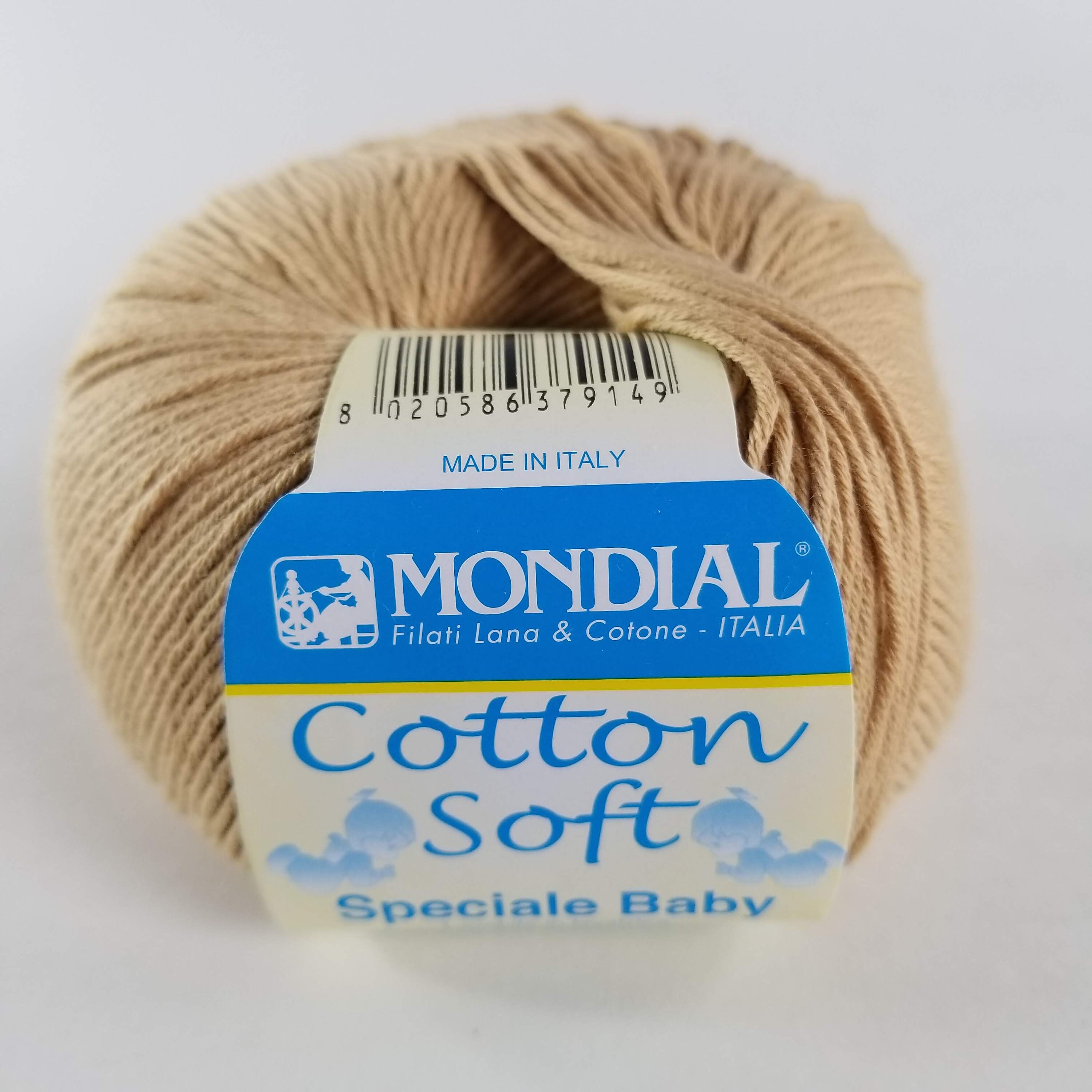 Mondial Cotton Soft Speciale Baby Yarn, Fingering Weight Yarn, Knitting