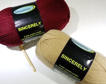 Sincerely Yarn by Jo-Ann Sensations, Acrylic Yarn, Aran Weight Yarn, Knitting Yarn, Crochet Yarn, Plied Yarn, Craft Yarn, Blanket Yarn