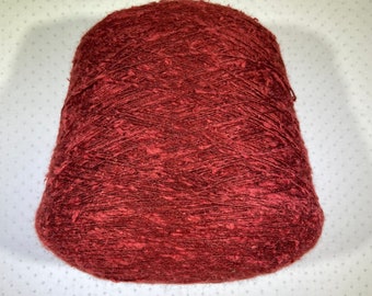 Rust Textured Yarn on Cone by Crown Dyers, Sport Weight Yarn, Knitting Yarn, Crochet Yarn, Craft Yarn, Weaving Yarn, Destash Yarn