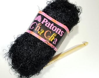 Cha Cha Yarn by Patons, Textured Yarn, Eyelash Yarn, Novelty Yarn, Super Bulky Weight Yarn, Knitting Yarn, Crochet Yarn, Weaving Yarn