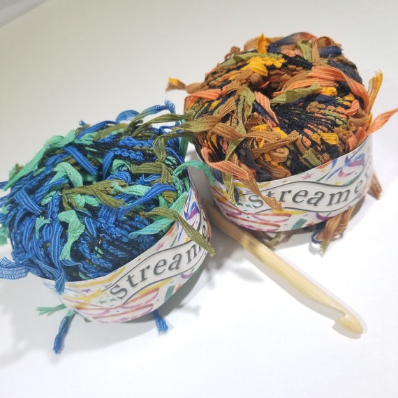 Streamers Yarn by Knitting Fever Novelty Yarn Textured Yarn Etsy