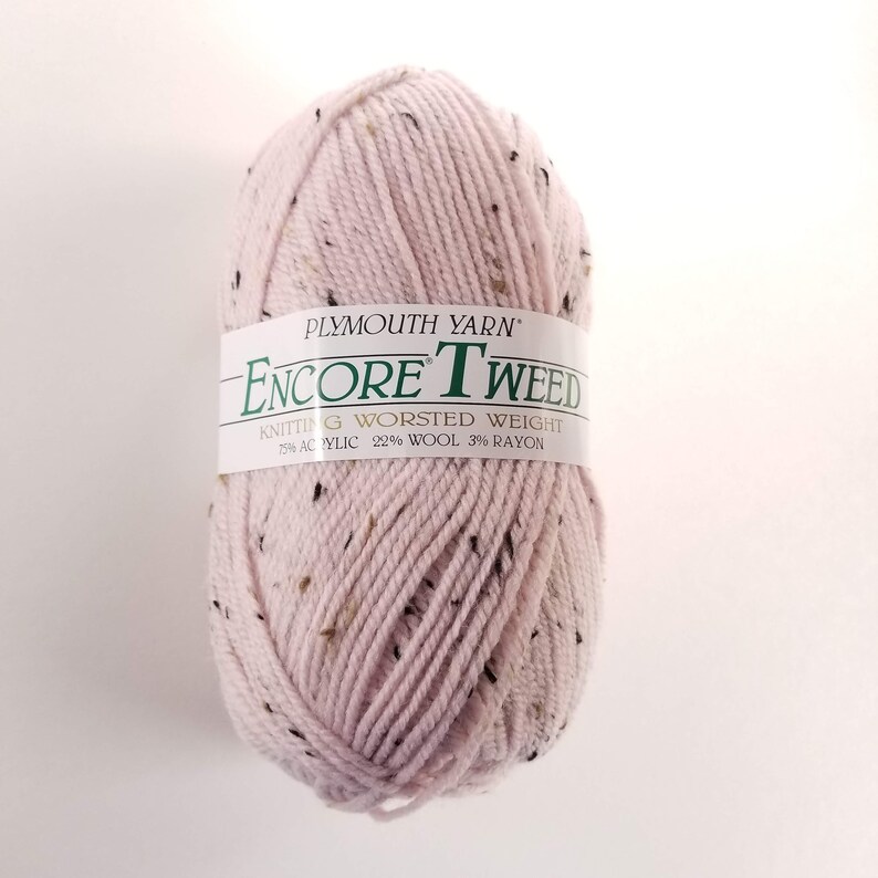 Plymouth Encore Tweed Yarn Worsted Weight Yarn Wool Blend Etsy UK