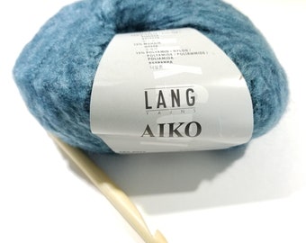 Aiko by Lang Yarns, Worsted Weight Yarn, Wool Blend Yarn, Mohair Yarn, Knitting Yarn, Crochet Yarn, Weaving Yarn, Discontinued Yarn