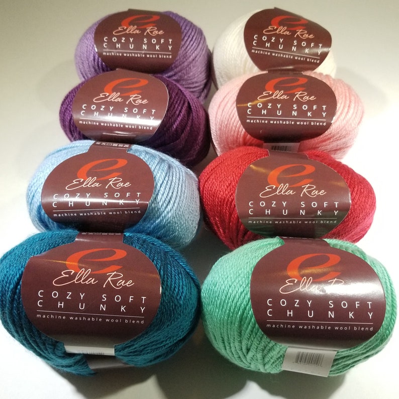 Cozy Soft Chunky Yarn by Ella Rae Wool Blend Yarn Bulky Etsy