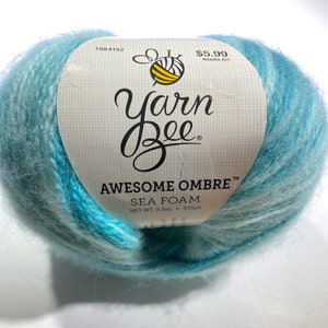 Discontinued Yarn, Yarn Bee Yarn Debut in Stormy Blue Color, Yarn
