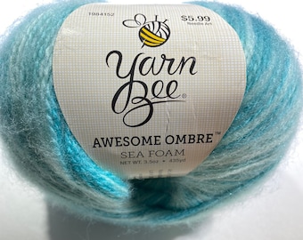 Awesome Ombre Yarn by Yarn Bee, Sport Weight Yarn, Acrylic Blend Yarn, Knitting Yarn, Crochet Yarn, Craft Yarn, Weaving Yarn, Discontinued