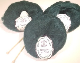 Knit One Crochet Too Douceur et Soie Yarn, Mohair Yarn, Silk Yarn, Lace Weight Yarn, Knitting Yarn, Crochet Yarn, Craft Yarn, Discontinued