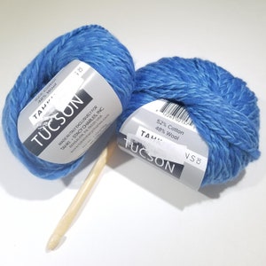Tucson Yarn By Tahki Cotton Yarn Wool Yarn Aran Weight Etsy