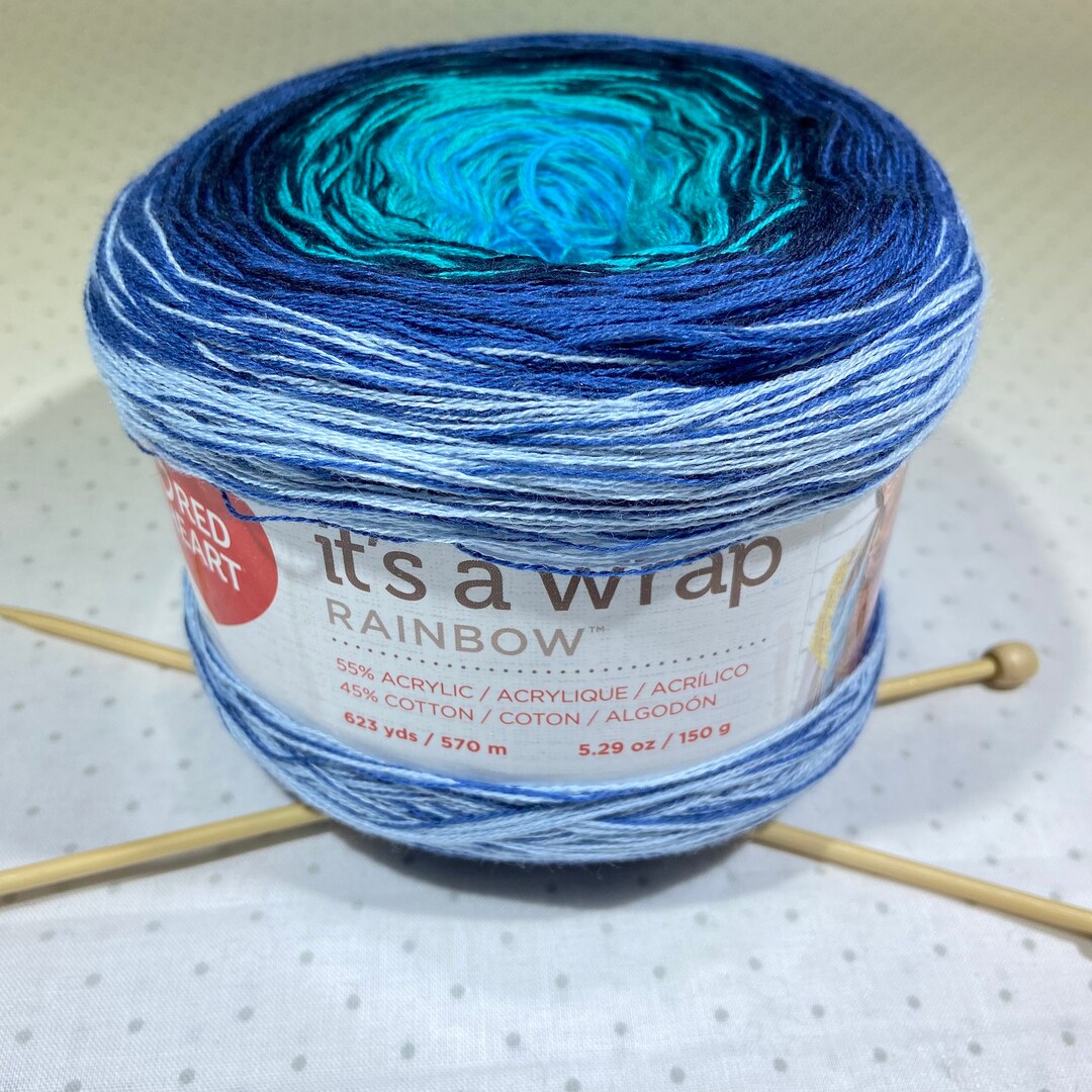 It's a Wrap Yarn by Red Heart Cotton Blend Yarn Sport Etsy