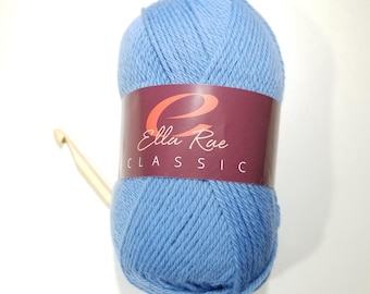 Ella Rae Classic Yarn, Solids and Heathers, Many Discontinued Colors, Worsted Weight Yarn, Wool Yarn, Felting Yarn, Knitting Yarn, Crochet