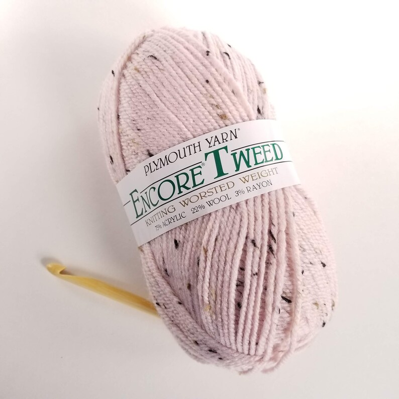 Plymouth Encore Tweed Yarn Worsted Weight Yarn Wool Blend Etsy UK