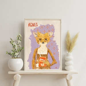 Fantastic Mr. Fox Agnes Illustration - Digital Download