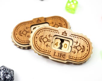 Magic Life Counter [2 PACK], MTG Commander, Fully Assembled, Compatible w/ Magic the Gathering, Card Games, D&D, and TTRPG, Gift Box Option