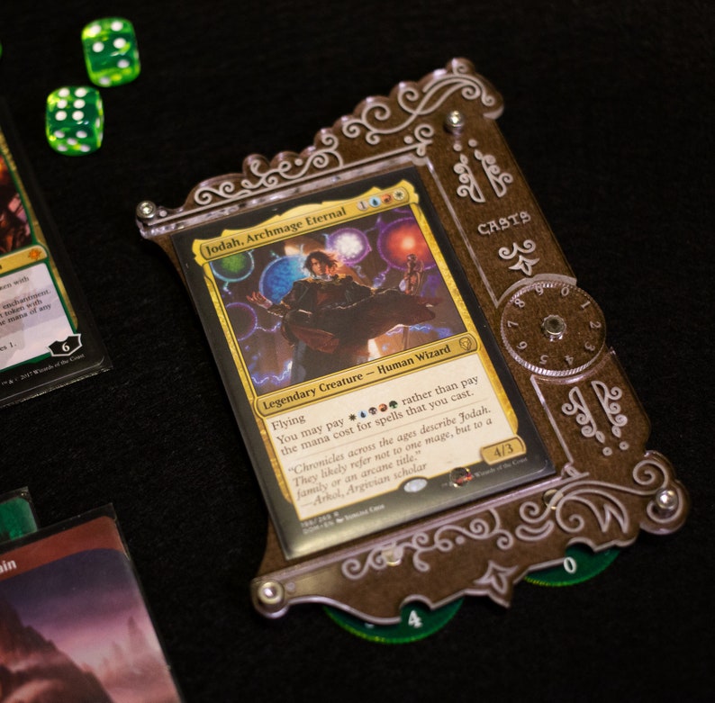 Commander EDH Command Zone Tray with Life Counter MTG Magic Etsy