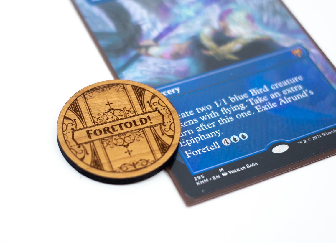 Magic the Gathering Foretell Coin place on Your Etsy