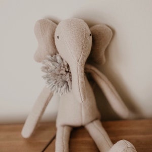 Stuffed Elephant, stuffed animal, handmade Elephant, Stuffed animal elephant, circus animal, zoo animal, baby shower, Eloise or Everett