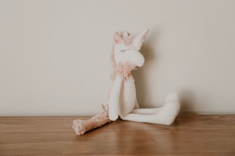 unicorn stuffed animal, stuffed animal, unicorn soft toy, unicorn doll, unicorn plushie, handmade unicorn stuffed animal, Francesca Unicorn image 3