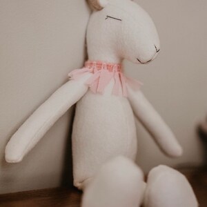 Minky Toy Minky Lamb Baby Shower, Farm animal stuffed animal Handmade Clementine Lamb