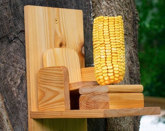 Cedar Squirrel Chair Feeder