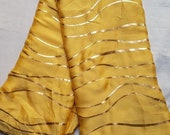 Traditional Yellow Art Silk Designer Saree Zig Zag Printed Sari With Golden Plain Unstitched Blouse For Women Wear,Festive Wear