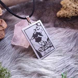Tarotkette DER NARR The Fool Tarot Kartenlegen Wicca Wiccan Witch Witchy Hexe Hexerei Gothic Magic Pagan Pagangoth Strega Mittelalter