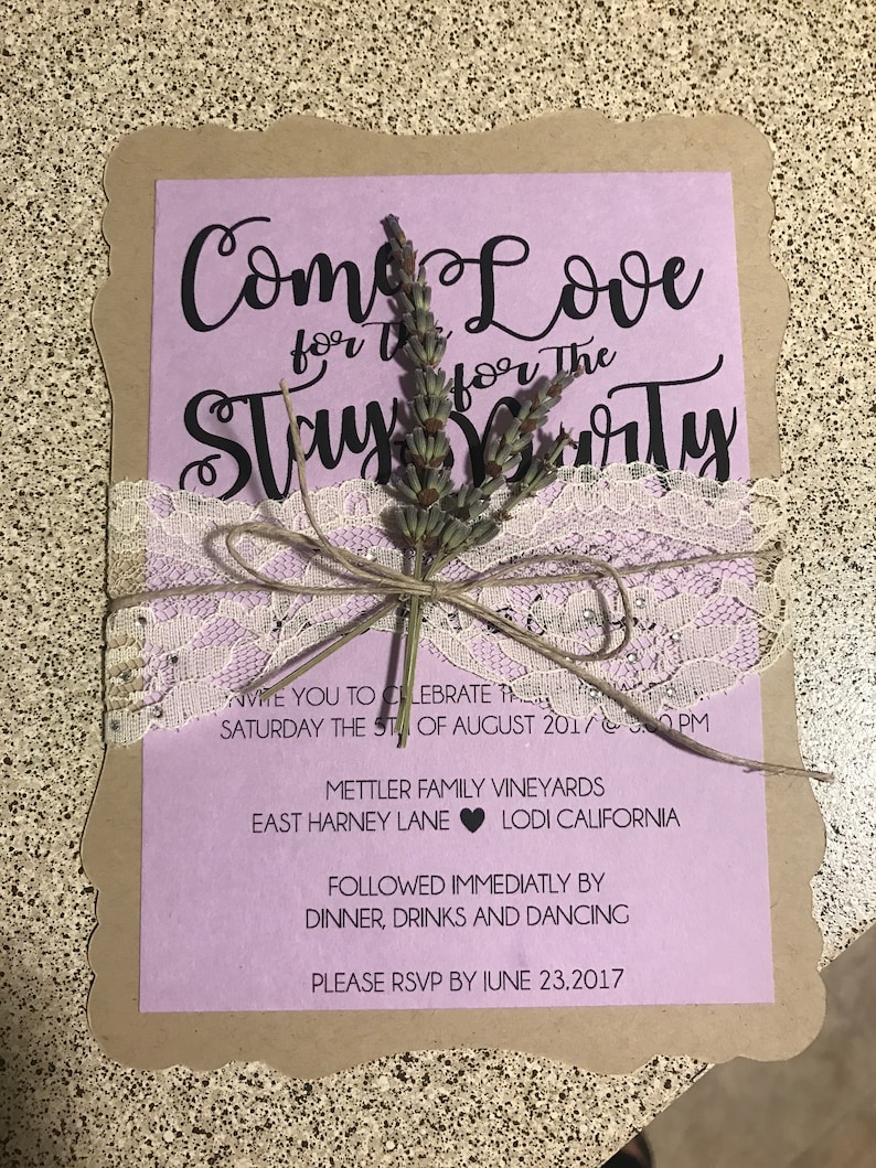 Custom Wedding Invitation Etsy