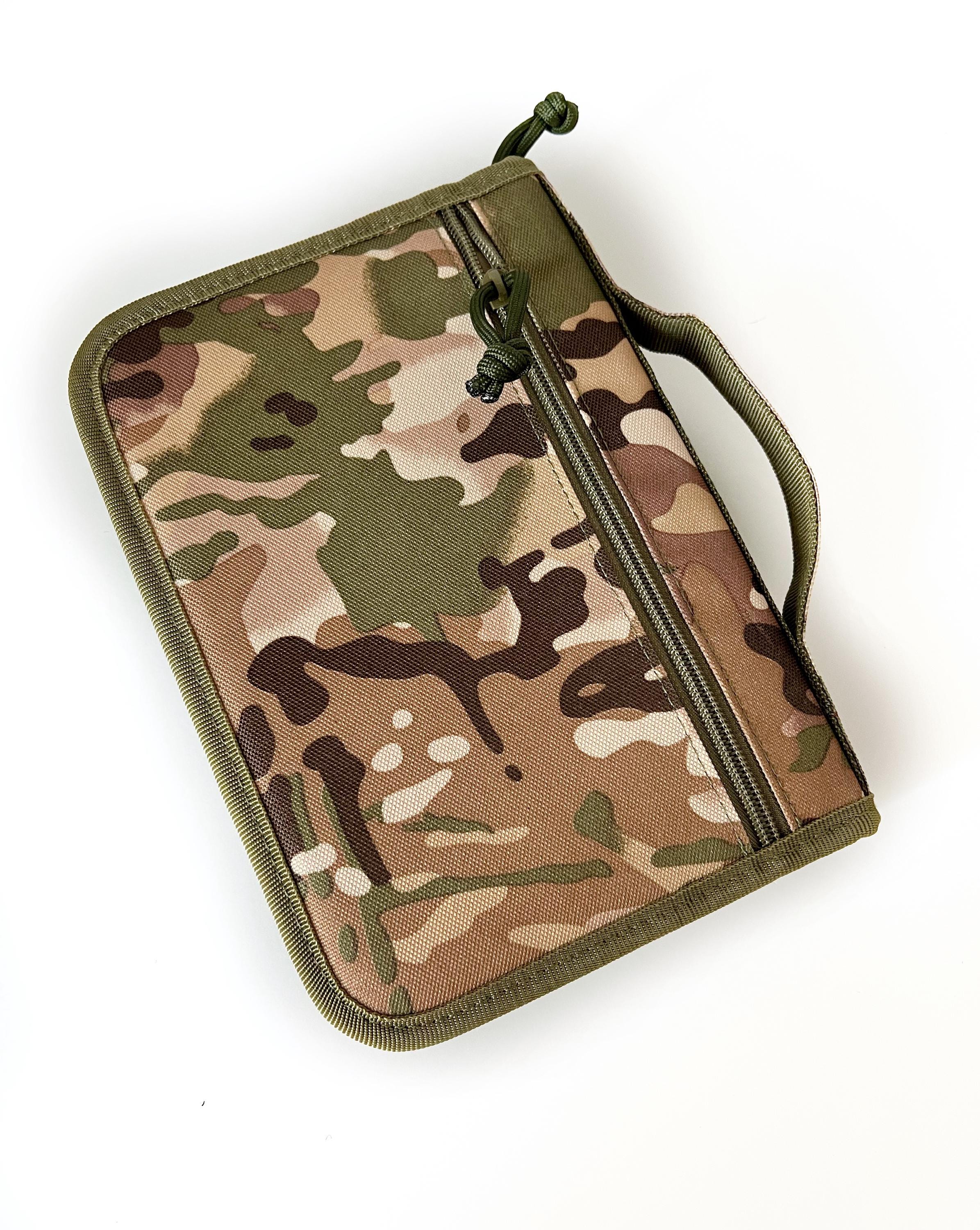 Zippered Book Cover for Notebooks, Fits A5 Size and Issue Military ...