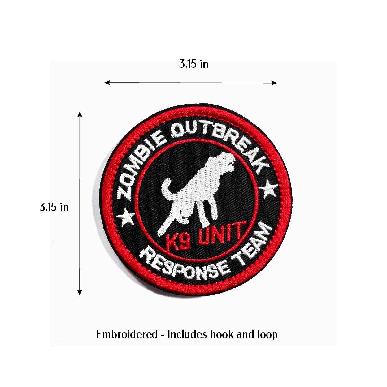 K9 Unit Patch With Hook and Loop Tape for Book Covers, Backpacks ...