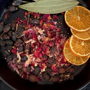 Zestaw do gotowania w naturalnym garnku, sezonowy potpourri na kuchenkę, Beltane, seria Sabbat, miłość