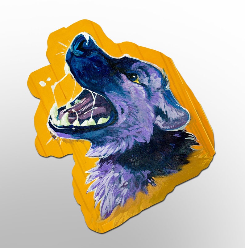 Hungry Hyena Vinyl Sticker Etsy