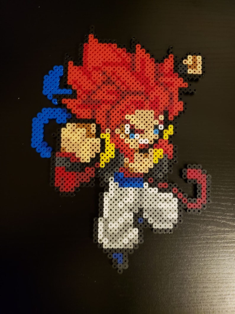 SSJ4 Gogeta Perler Sprite