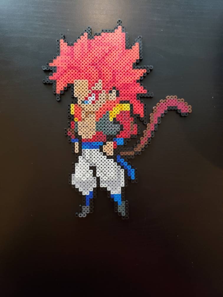 SSJ4 Gogeta Perler Sprite