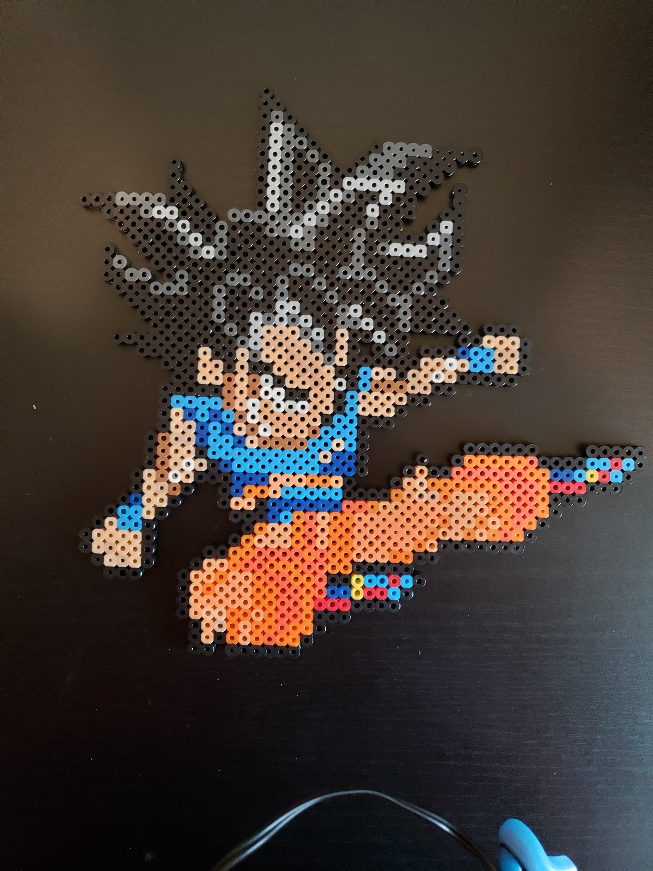 Ultra Instinct Omen Goku Dx Perler Sprite Etsy