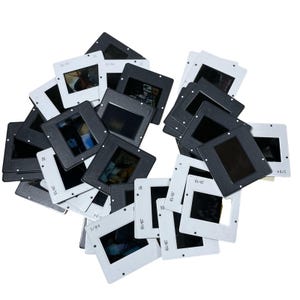 Vintage/Retro 35mm Projector Slides - Artwork - Set of 100 - Upcycling Supplies