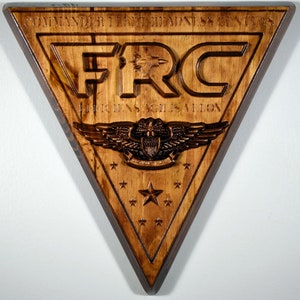 US Navy, Commander, Fleet Readiness Centers, cnc carved wood military plaque