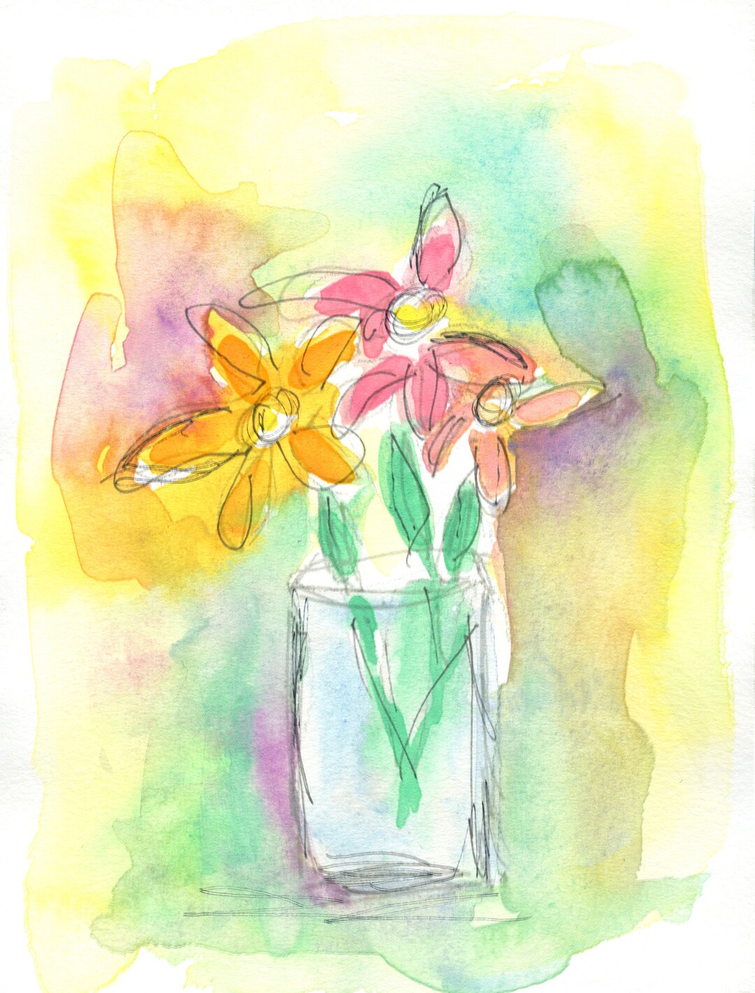 本33／Painting Fresh Florals in Watercolor Painting Fresh Florals in Watercolor: Pech, Arleta