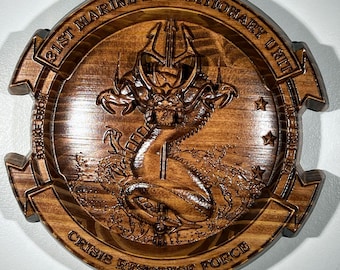 USMC 31st Marine Expeditionary Unit CRT 12" Unit Plaque