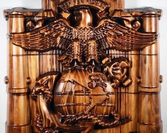 USMC MCRD Eagle Globe Anchor, Marine Corps, Military Plaque