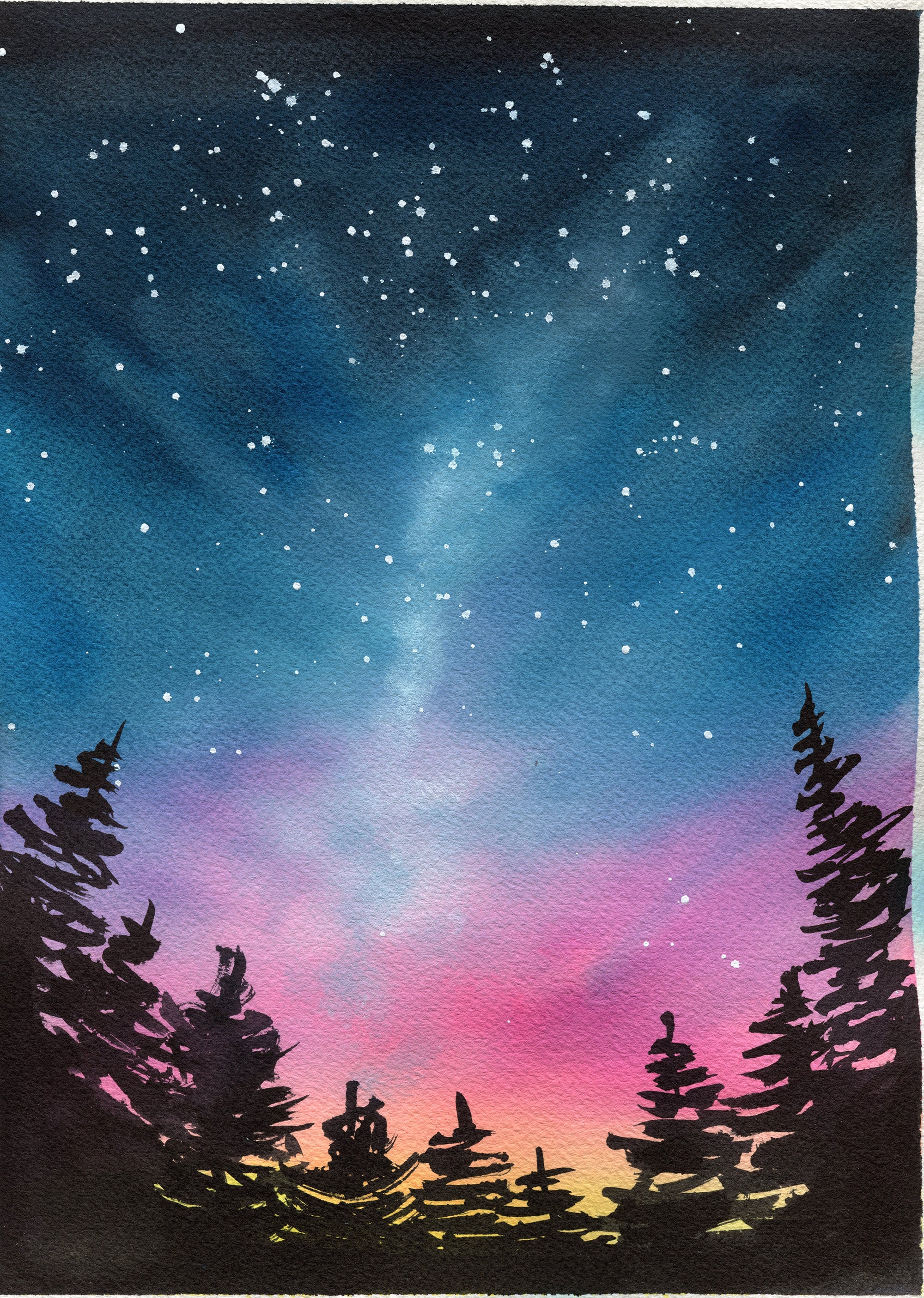 風景 水彩画 Watercolor demonstration | Early Summer Forest 水彩画〜初夏