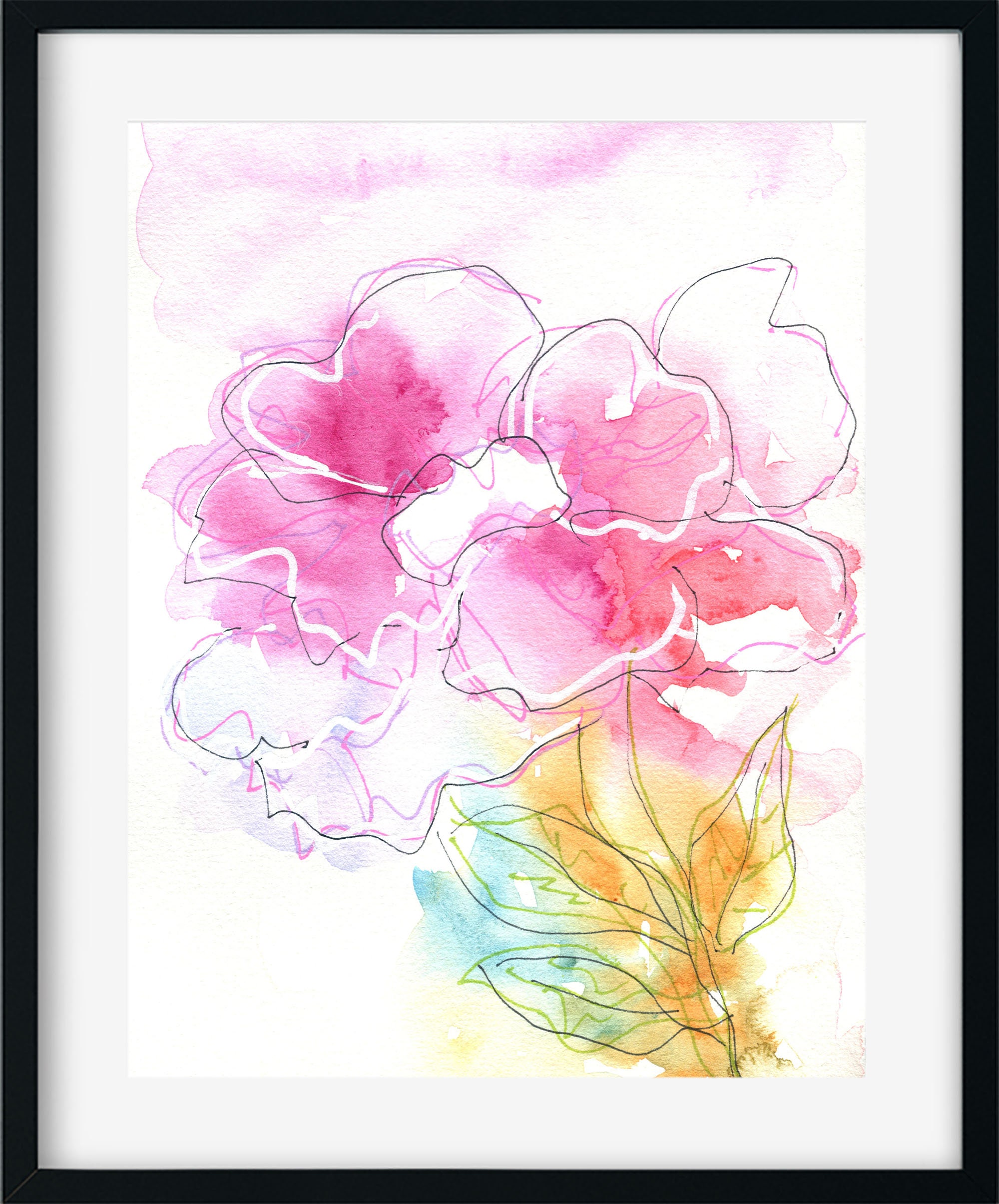 Bedtime originals blossom pink watercolor floral hotsell