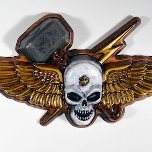 USMC 6th Anglico Jack, Einheits-Emblem der US Marine, Militärplakette